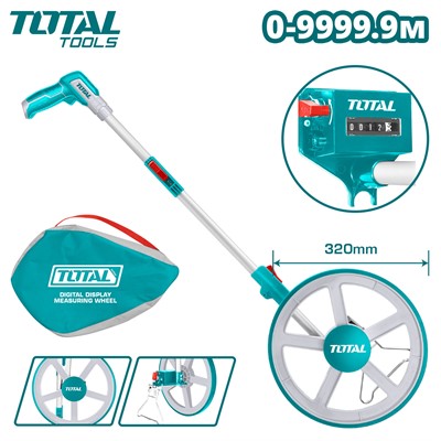 Курвиметр TOTAL шаг 0,1м, диаметр колеса 320мм