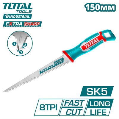 Ножовка по гипсокартону 150мм TOTAL THWBSW1508 - фото 188279