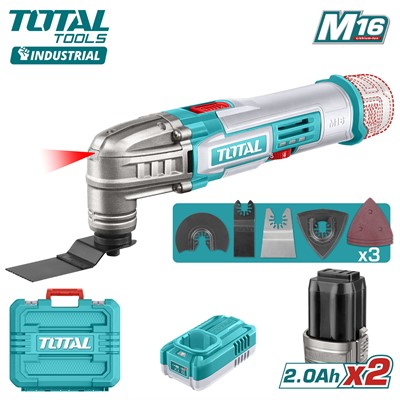 Многофункциональный инструмент 16В, АКБ 2 А/ч +з/у TOTAL 