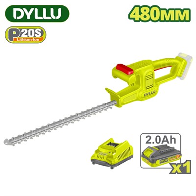 Кусторез аккумуляторный 480 мм, 20В, АКБ 2 А/ч+з/у DYLLU