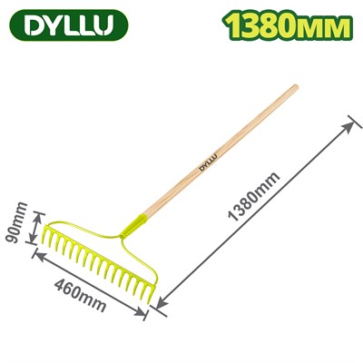 Грабли для гравия 460х1380 мм металлические с черенком, DYLLU