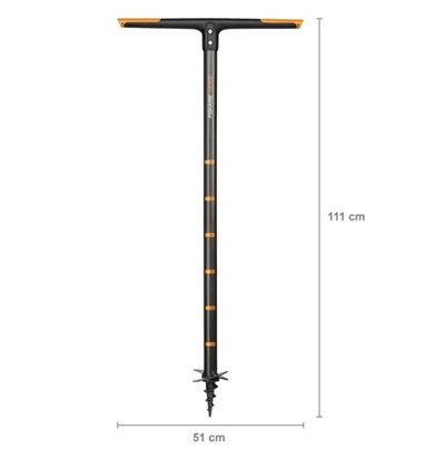 Бур садовый FISKARS малый, 100 мм, длина 110 см