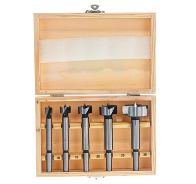 Набор сверл Форстнера 10, 15, 20, 25, 35 мм по дереву (5 шт) SPARTA 