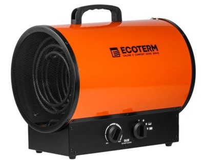 Пушка тепловая электрическая Ecoterm EHR-09/3G, (9 кBт, термостат, обогрев до 389 м3)