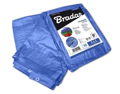 Тент непромокаемый (тарпаулин) 3х4м плотность 60г/м BRADAS