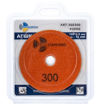 Алмазный гибкий шлифкруг Черепашка 100мм № 300 (сухая шлифовка)