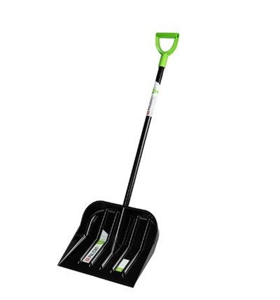 Лопата для уборки снега, поликарбонат, 460х400х1370 мм, стальной черенок, BASE Palisad