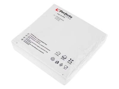 Салфетки бумажные PRO COLOUR, 25 шт., белые, PERFECTO LINEA - фото 190964