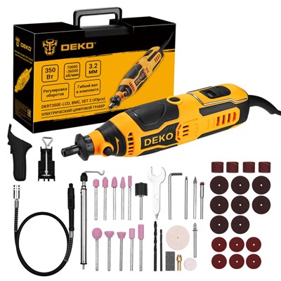 Гравер электрический цифровой DEKO DKRT350E-LCD - фото 192290