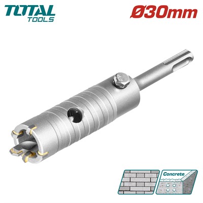 Коронка по бетону 30мм SDS-plus TOTAL