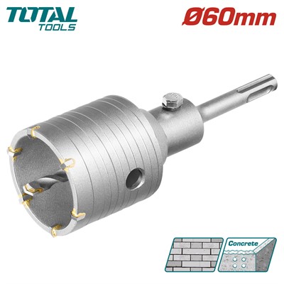 Коронка по бетону 60мм SDS-plus TOTAL