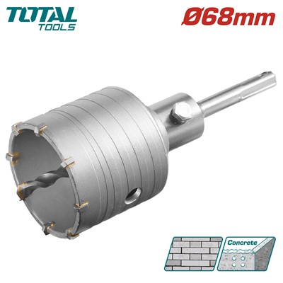 Коронка по бетону 68 см SDS-plus TOTAL