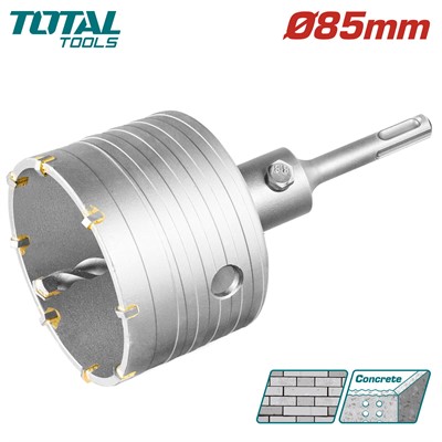 Коронка по бетону 85 мм SDS-plus TOTAL
