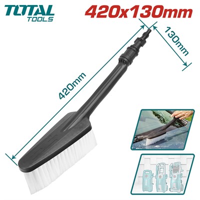 Щетка для мойки высокого давления 420x130мм TOTAL - фото 192330