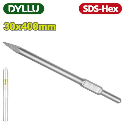 Зубило пиковое SDS-Hex 30х400мм DYLLU DTGZ1204 - фото 192409