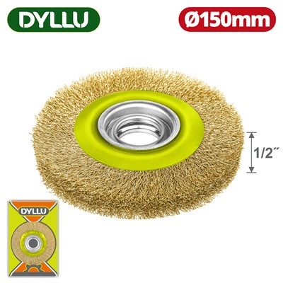 Щетка-насадка проволочная 150мм 1/2 " DYLLU DTCE7401 - фото 192434