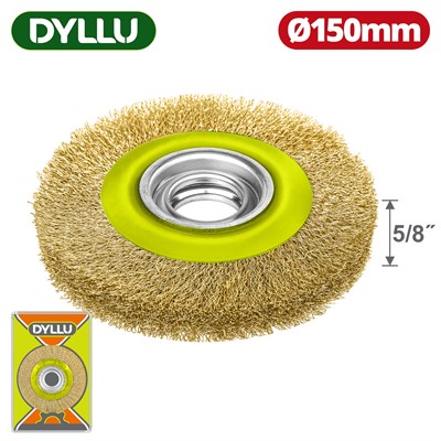 Щетка-насадка проволочная 150мм 5/8 " DYLLU DTCE7402 - фото 192435