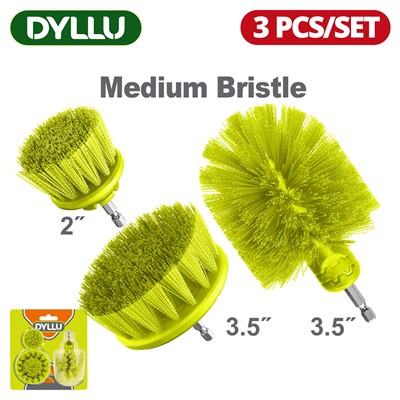 Набор щеток средней жесткости для дрели DYLLU DTND2403 (3 шт) - фото 192444
