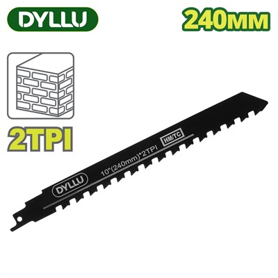 Полотно для сабельной пилы 240 мм по бетону DYLLU DTJT1543HM - фото 192446