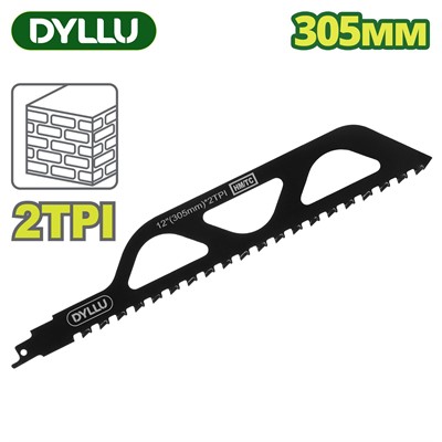 Полотно для сабельной пилы 305 мм по бетону DYLLU DTJT1243HM - фото 192447