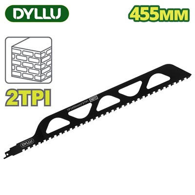 Полотно для сабельной пилы 455 мм по бетону DYLLU DTJT2243HM - фото 192448