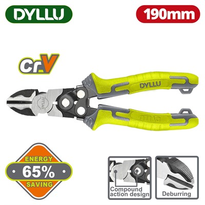 Кусачки бокорезы 190 мм DYLLU DTPL3768 - фото 192456