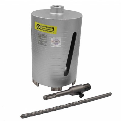 Коронка алмазная по бетону 112х150 мм Hilberg Laser Deep Drill
