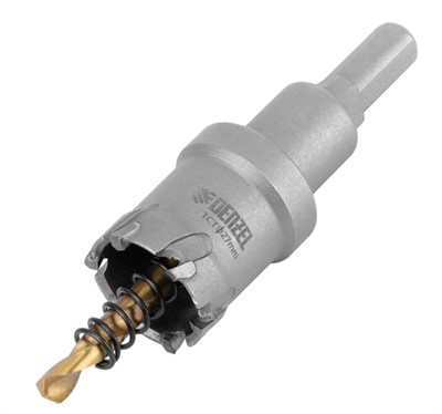 Коронка твердосплавная по металлу 27 мм DENZEL