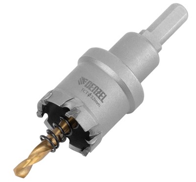 Коронка твердосплавная по металлу 32 мм DENZEL