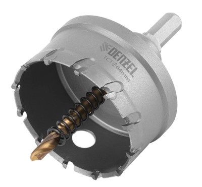 Коронка твердосплавная по металлу 64 мм DENZEL