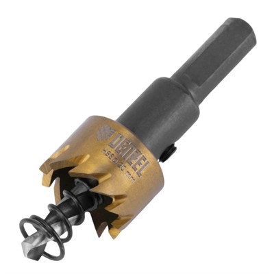 Коронка по металлу HSS, 20 мм, нитридтитановое покрытие Denzel