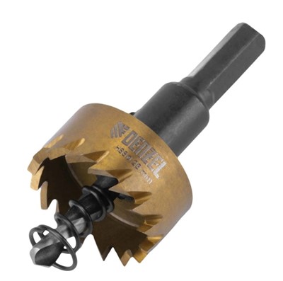 Коронка по металлу HSS, 28 мм, нитридтитановое покрытие Denzel