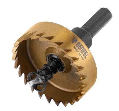 Коронка по металлу HSS, 45 мм, нитридтитановое покрытие Denzel