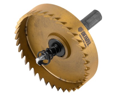 Коронка по металлу HSS, 65 мм, нитридтитановое покрытие Denzel