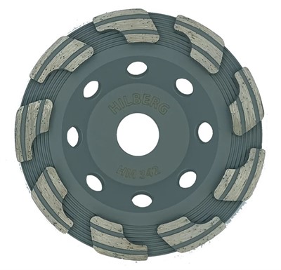 Чашка  алмазная 125 мм по бетону, Hilberg Tornado