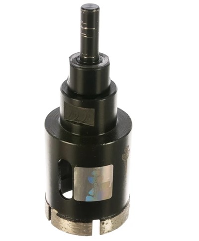 Коронка алмазная по керамограниту 45 мм Серебряная пайка