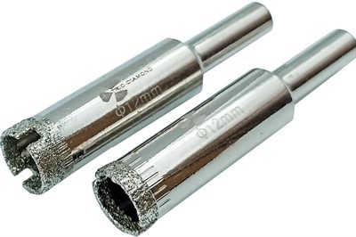 Коронка алмазная 12 мм по керамике и кафелю (2 шт) Trio-Diamond