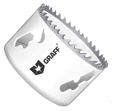 Коронка по металлу 68 мм для подрозетников биметаллическая с кобальтом GRAFF