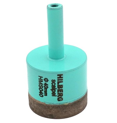 Коронка алмазная по керамограниту 40 мм, тонкая кромка 1 мм, Hilberg Scalpel