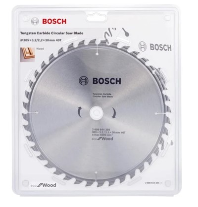 Диск пильный 305х30 мм 40 зуб. по дереву ECO WOOD BOSCH