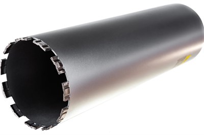 Коронка для алмазного бурения 132 мм по железобетону 1 1/4 UNC Hilberg Laser 