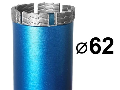 Коронка для алмазного бурения 62 мм 1 1/4" по железобетону бурения GRAFF