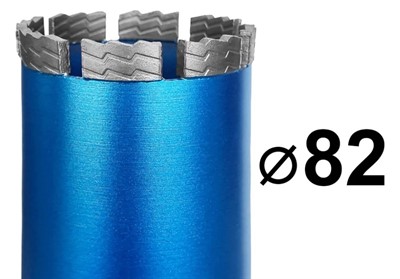 Коронка для алмазного бурения 82 мм 1 1/4" по железобетону бурения GRAFF