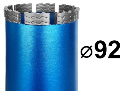 Коронка для алмазного бурения 92 мм 1 1/4" по железобетону бурения GRAFF