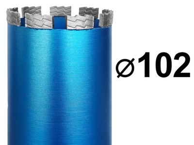 Коронка для алмазного бурения 102 мм 1 1/4" по железобетону GRAFF