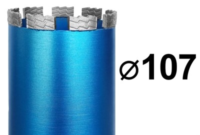 Коронка для алмазного бурения 107 мм 1 1/4" по железобетону GRAFF