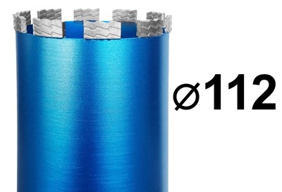 Коронка для алмазного бурения 112 мм 1 1/4" по железобетону GRAFF