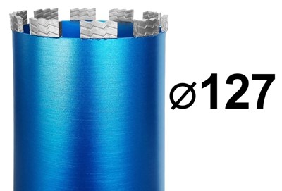 Коронка для алмазного бурения 127 мм 1 1/4" по железобетону GRAFF