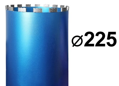 Коронка для алмазного бурения 225 мм 1 1/4" по железобетону GRAFF
