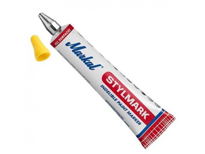 Маркер промышл. перманентный с шариковым наконечником MARKAL STYLMARK ЖЕЛТЫЙ - фото 195041